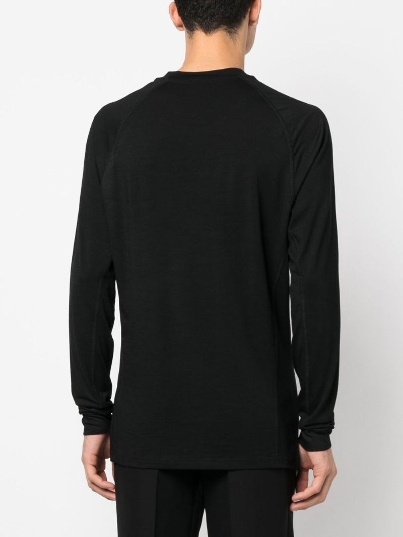 Black Logo Print Cotton Sweatshirt