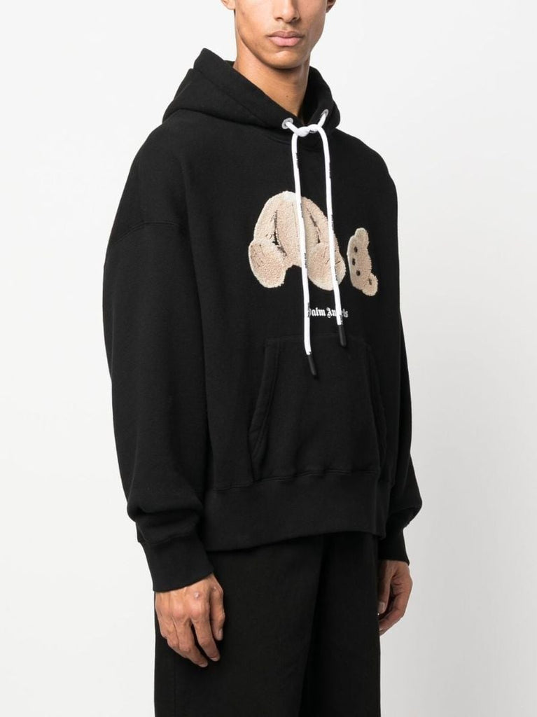 Black Teddy Bear Cotton Hoodie