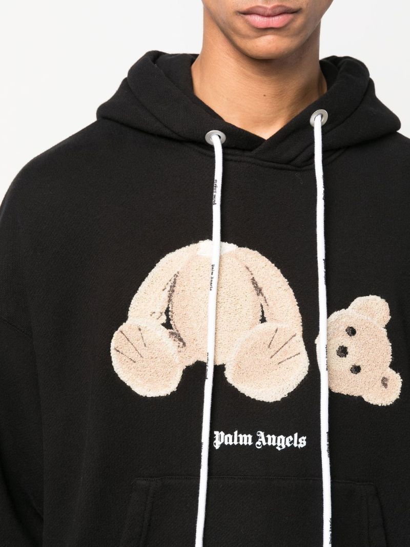 Black Teddy Bear Cotton Hoodie