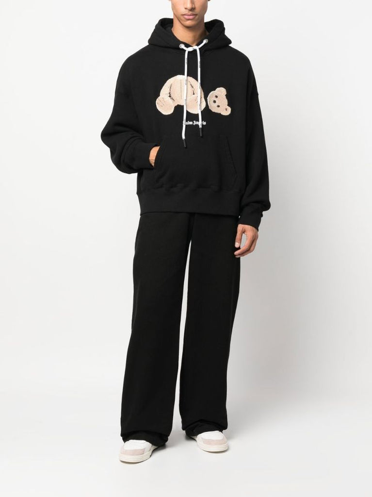 Black Teddy Bear Cotton Hoodie