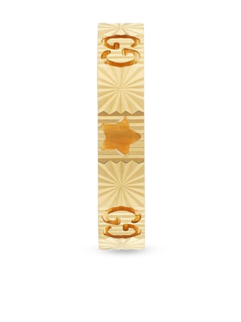 18k Yellow Gold Icon Star Ring
