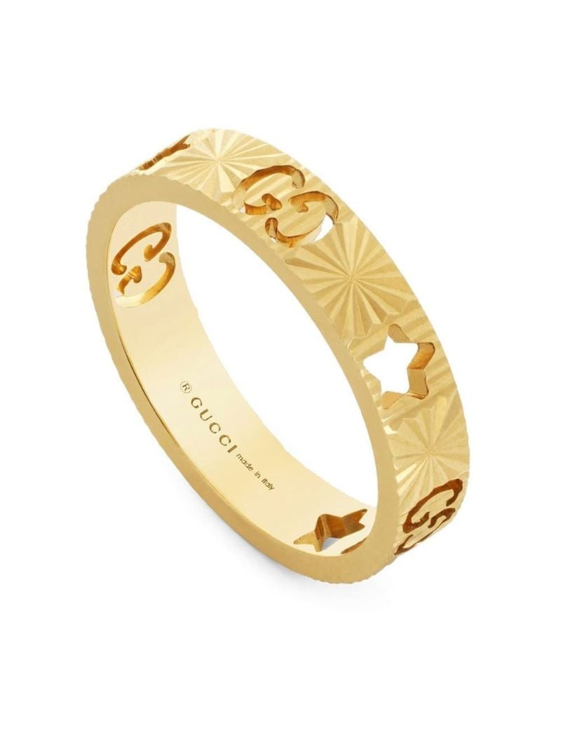 18k Yellow Gold Icon Star Ring