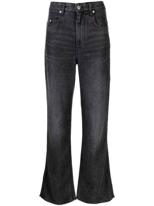 Black Belvira High-rise Bootcut Jeans