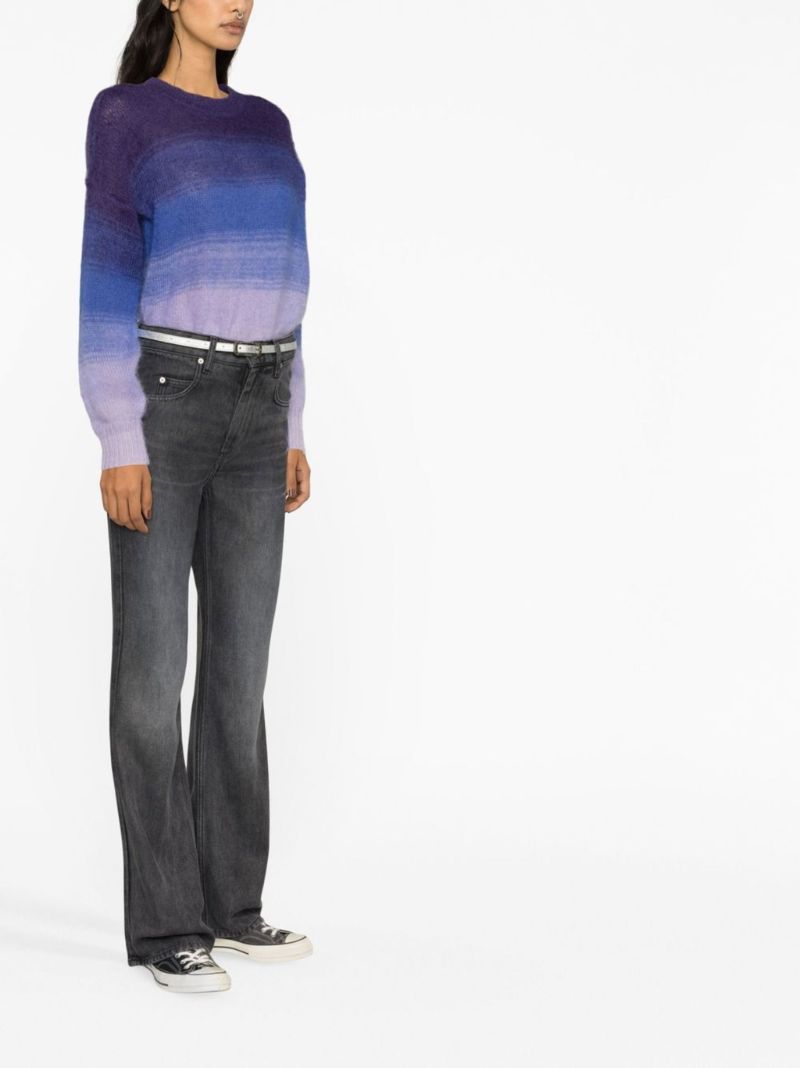 Black Belvira High-rise Bootcut Jeans