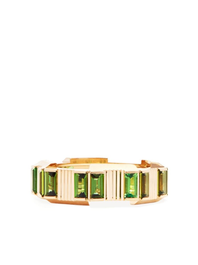 18k Yellow Gold Link to Love Tourmaline Ring