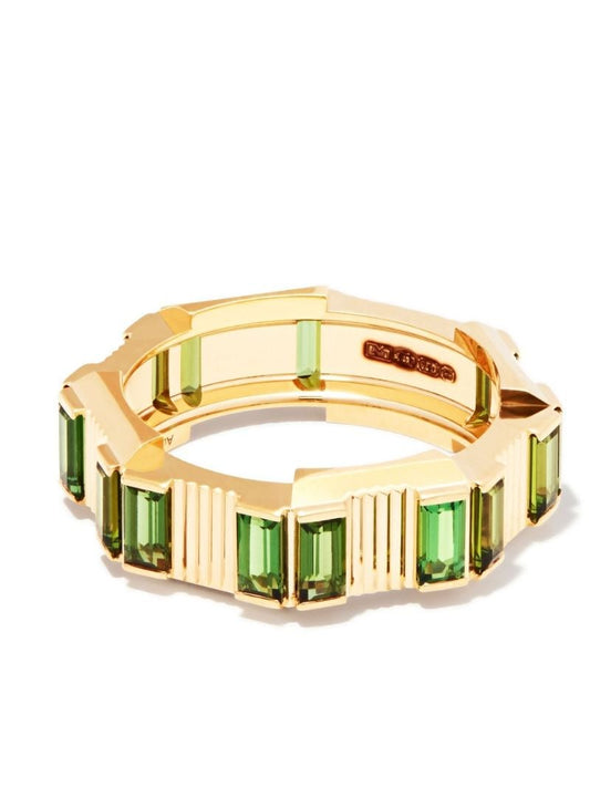 18k Yellow Gold Link to Love Tourmaline Ring