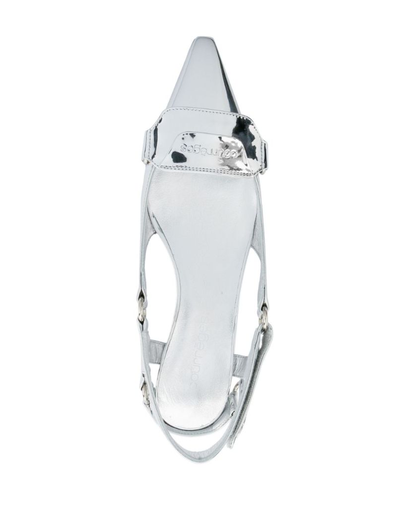 Silver Racer 50 Slingback Pumps