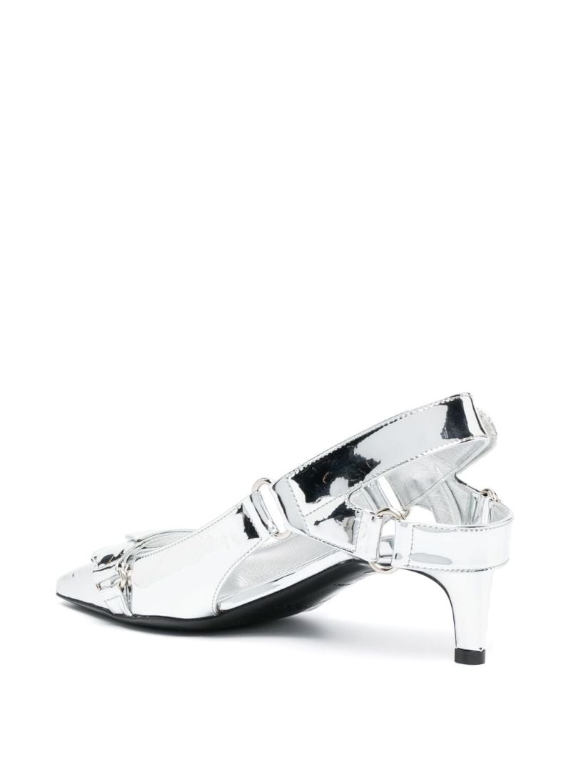 Silver Racer 50 Slingback Pumps