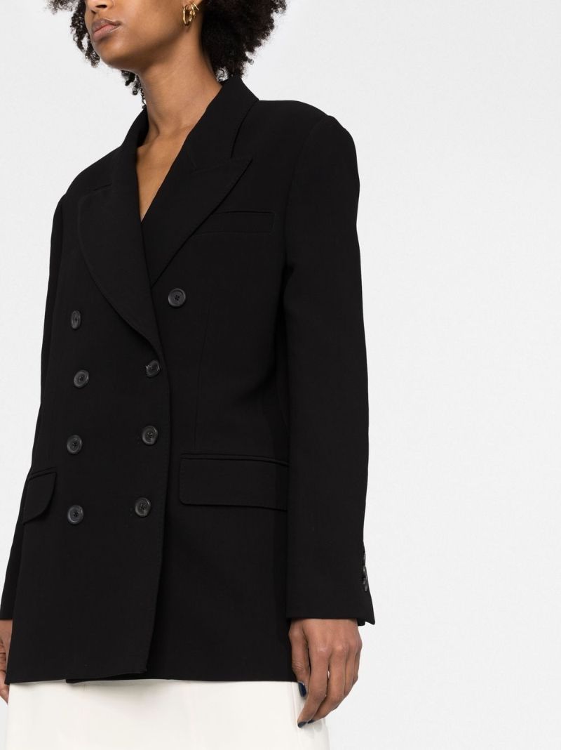 Black Tanner Double-breasted Blazer