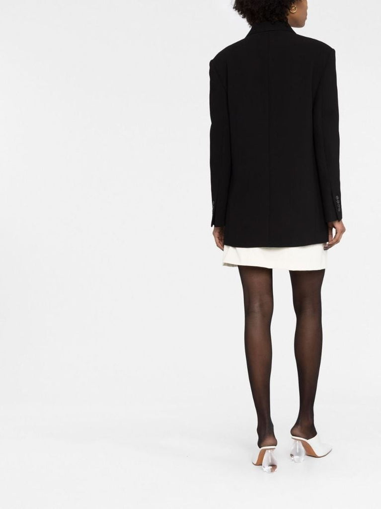 Black Tanner Double-breasted Blazer