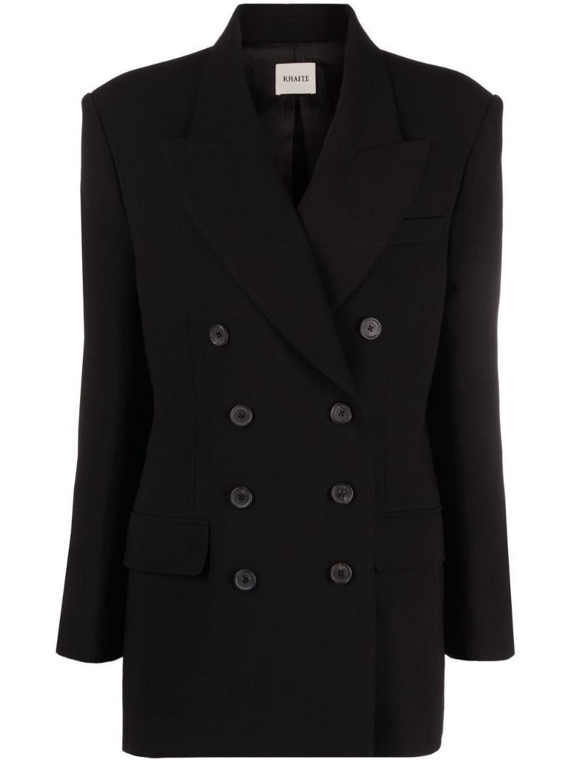 Black Tanner Double-breasted Blazer