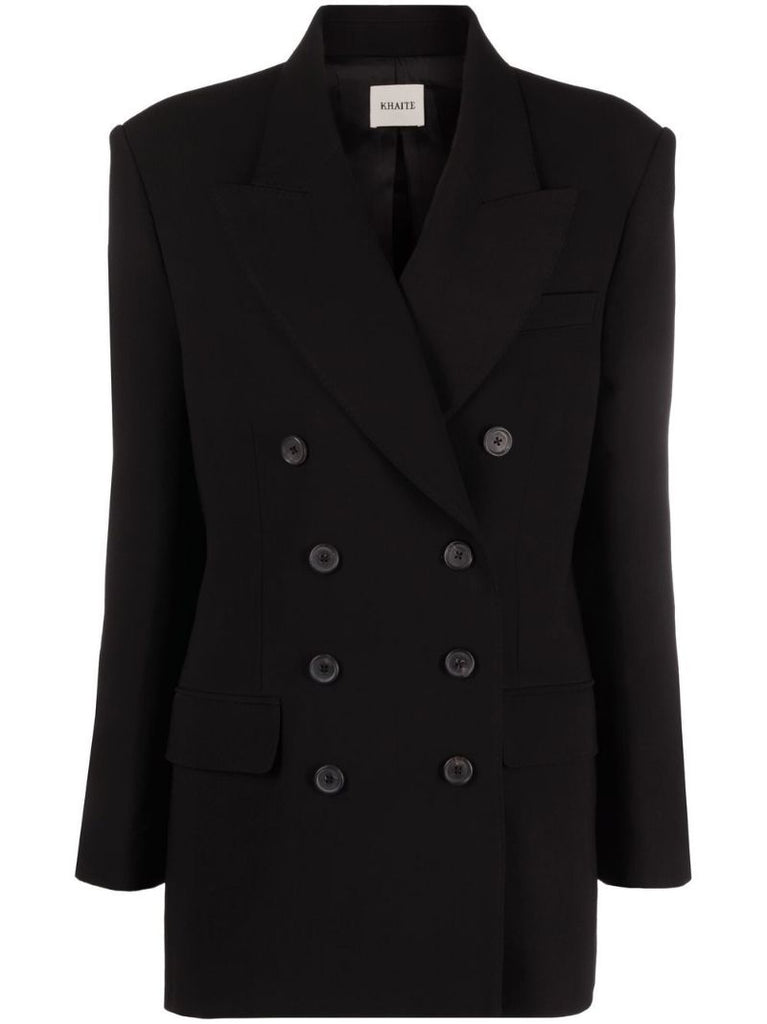 Black Tanner Double-breasted Blazer