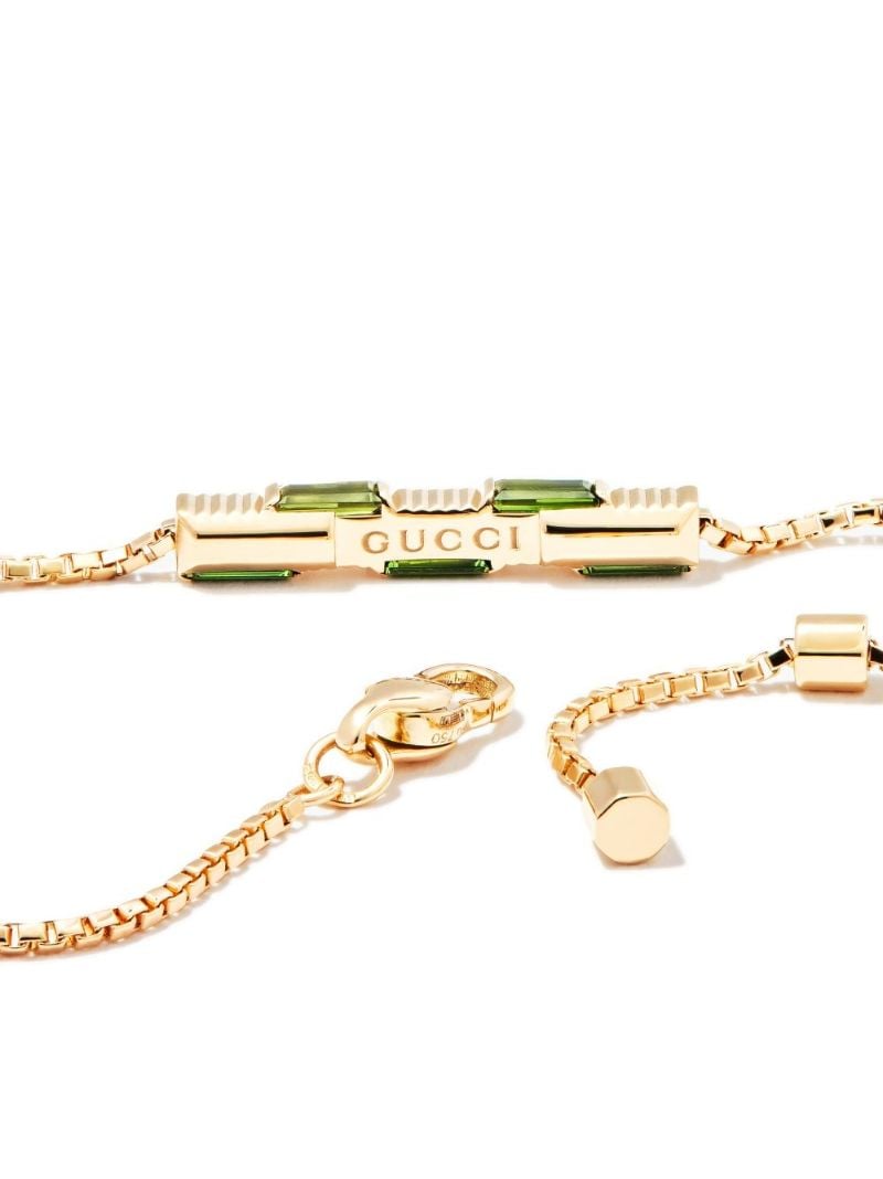 18k Yellow Gold Link to Love Tourmaline Bracelet