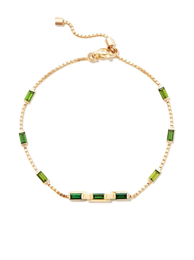 18k Yellow Gold Link to Love Tourmaline Bracelet