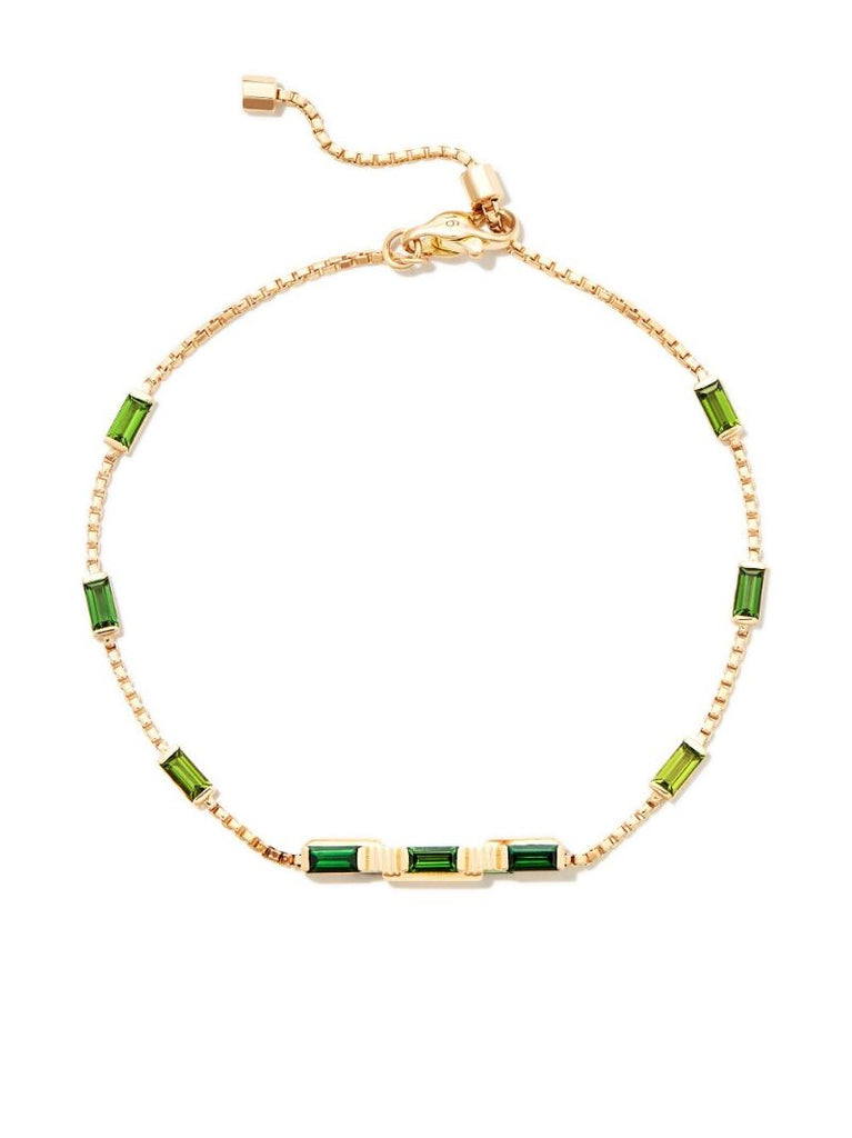 18k Yellow Gold Link to Love Tourmaline Bracelet