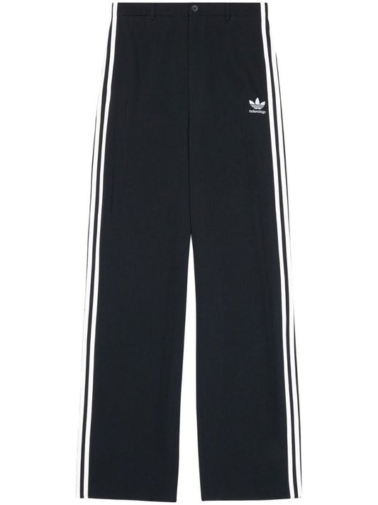 X Adidas Black Logo Embroidered Tailored Trousers