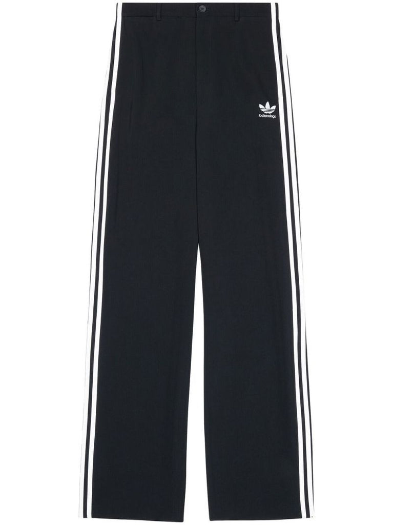 X Adidas Black Logo Embroidered Tailored Trousers