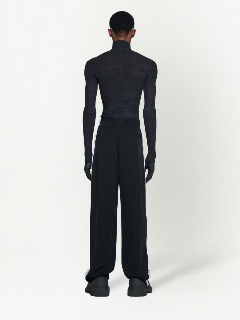 X Adidas Black Logo Embroidered Tailored Trousers