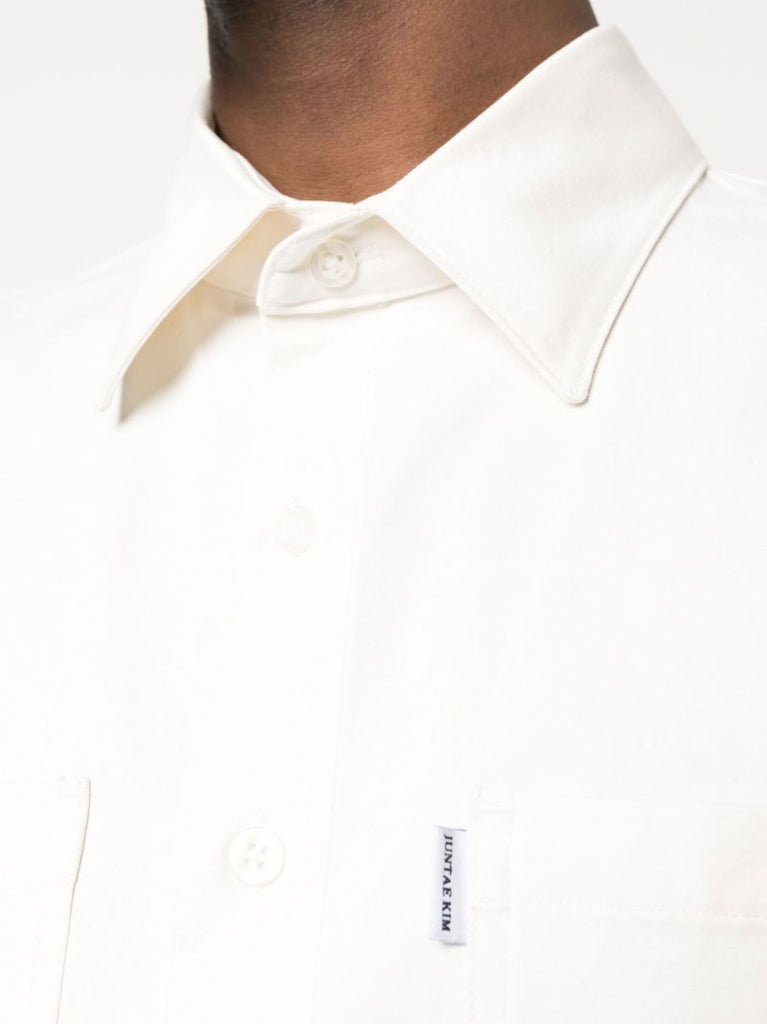 White Cotton Corset Shirt