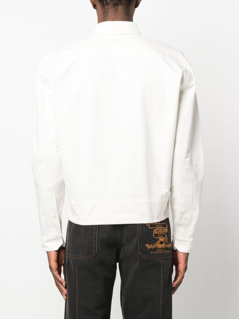 White Cotton Corset Shirt