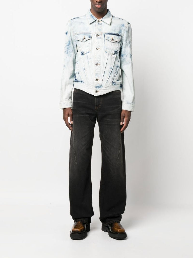 Blue Corset Denim Jacket