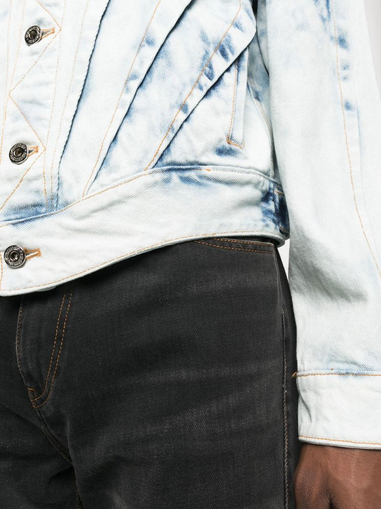 Blue Corset Denim Jacket