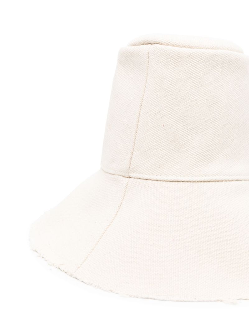 Neutral Logo-embroidered Cotton Bucket Hat