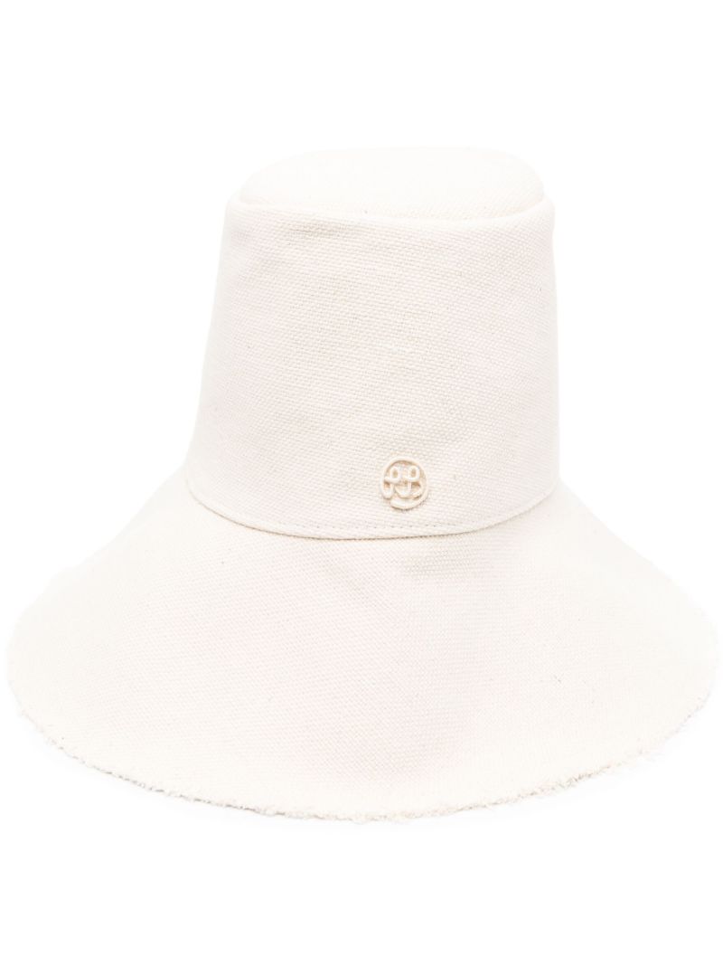Neutral Logo-embroidered Cotton Bucket Hat