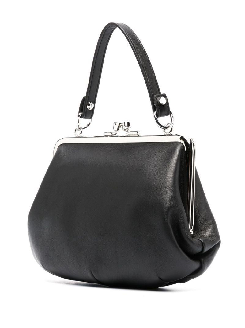 Black Granny Frame Cross Body Bag