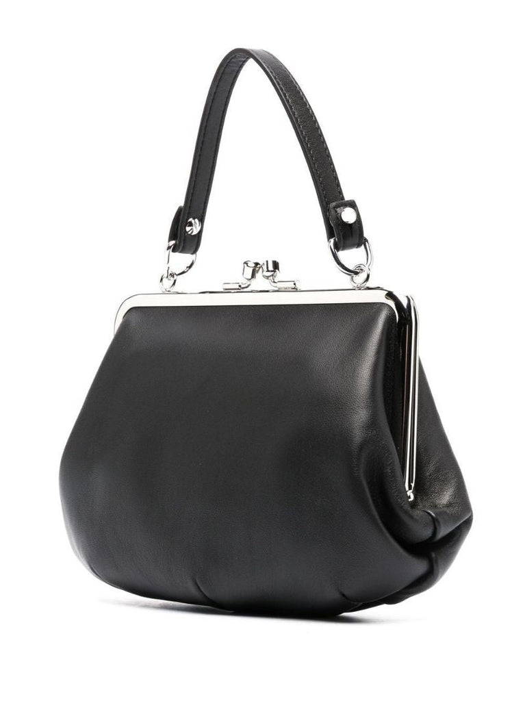 Black Granny Frame Cross Body Bag