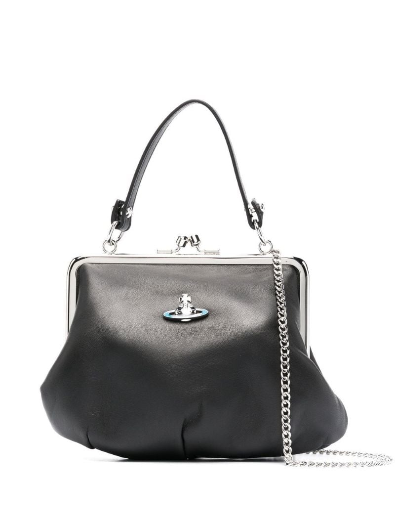 Black Granny Frame Cross Body Bag