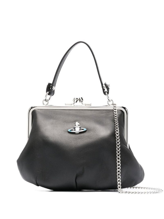Black Granny Frame Cross Body Bag