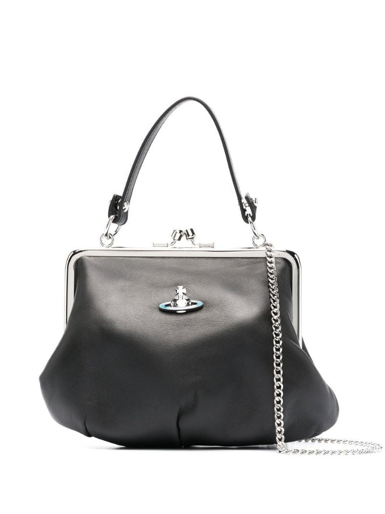 Black Granny Frame Cross Body Bag