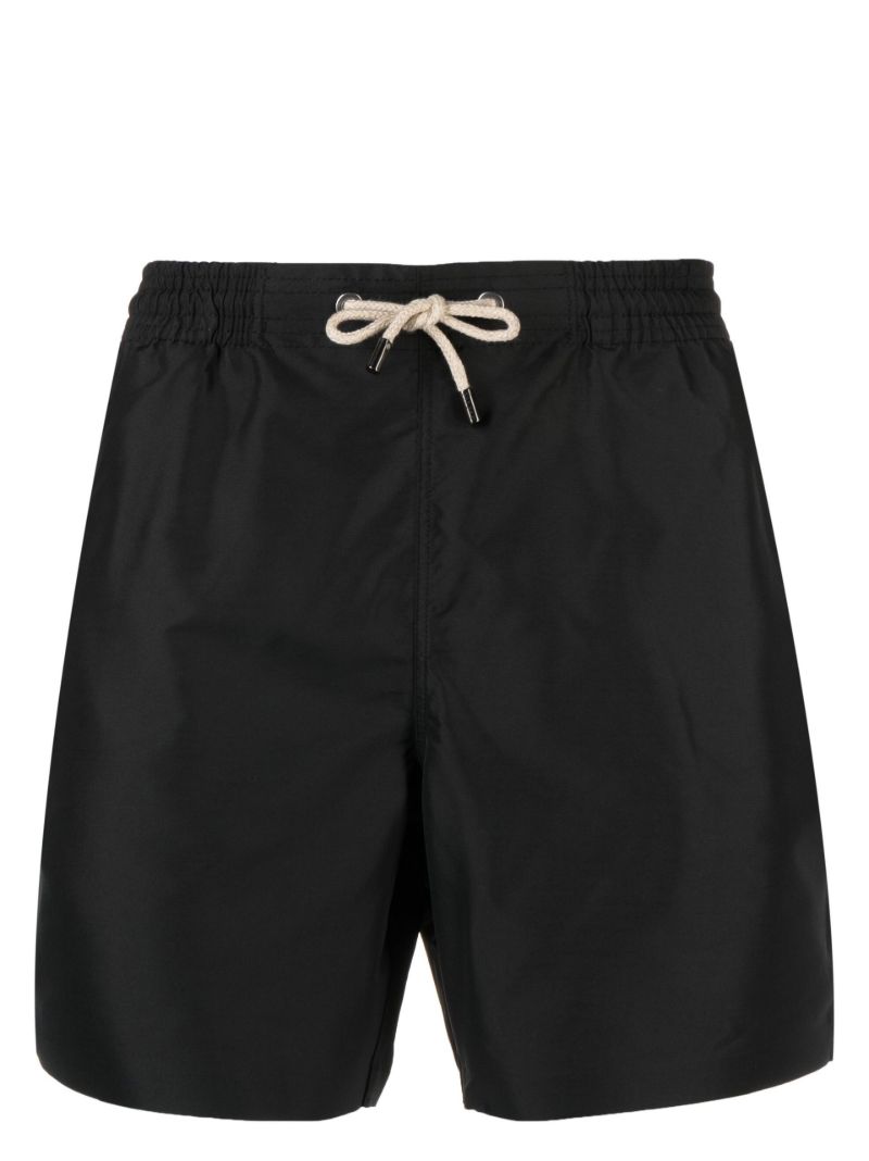 Black Drawstring Swim Shorts