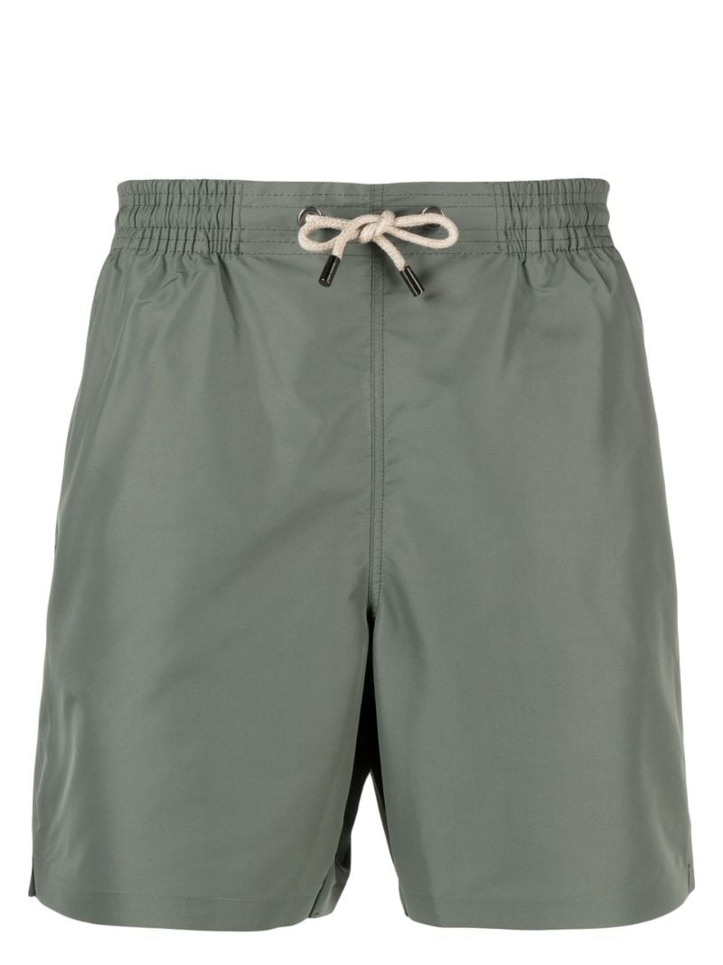 Khaki Drawstring Swim Shorts