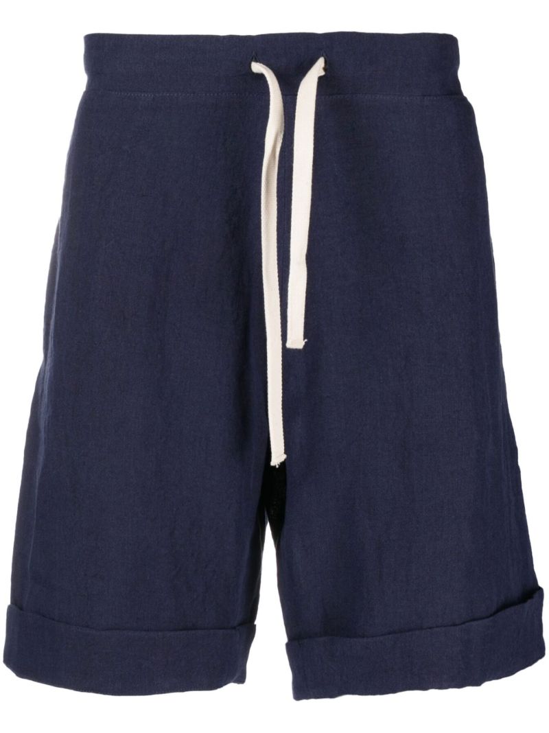 Blue Linen Lightweight Shorts