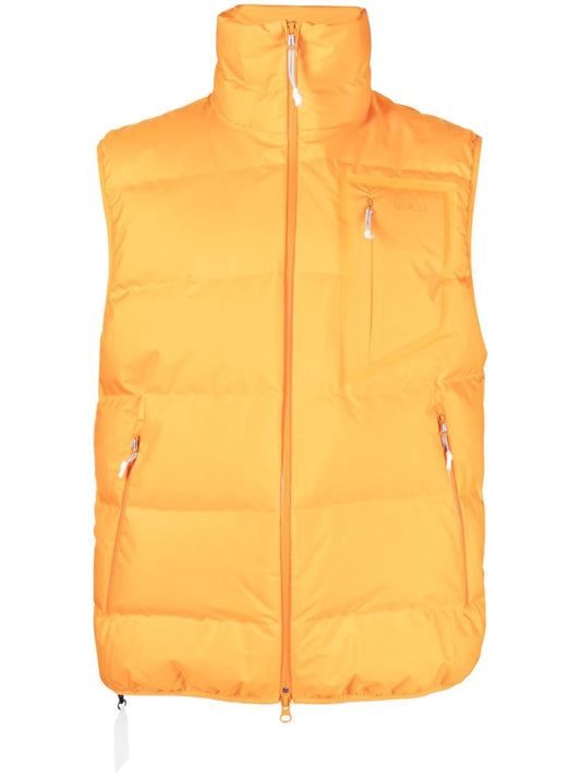 Orange Down-filled Padded Gilet