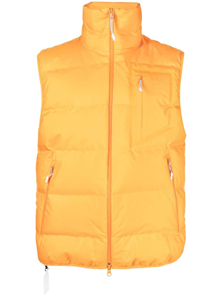 Orange Down-filled Padded Gilet