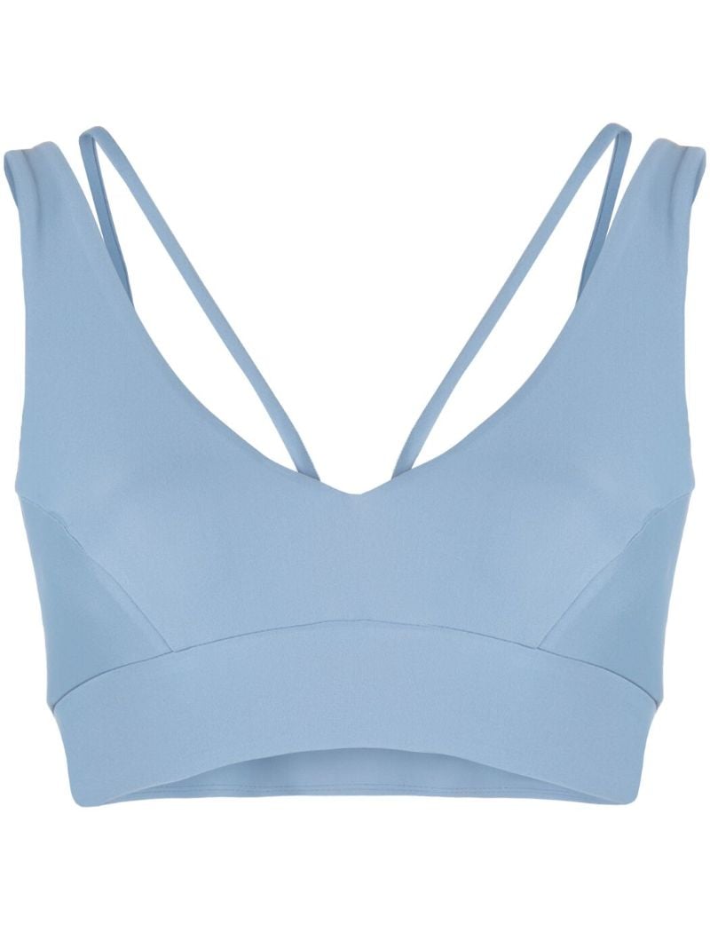 Blue Strappy Bralette Top