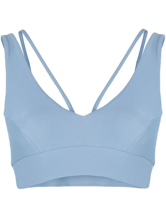 Blue Strappy Bralette Top