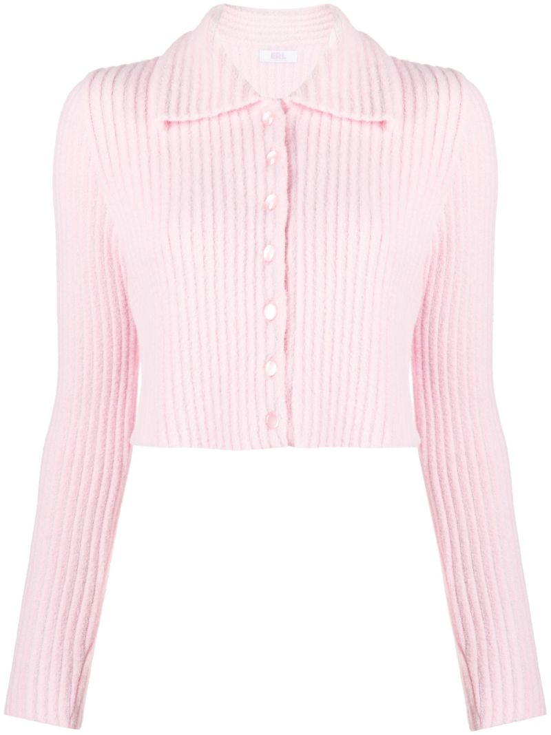 Pink Cheerleader Cropped Cardigan