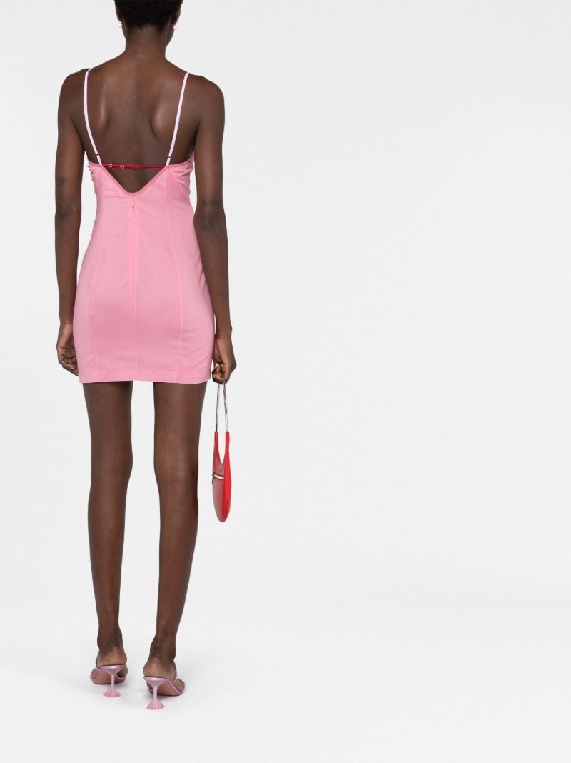 Pink Amfar Cut-out Mini Dress