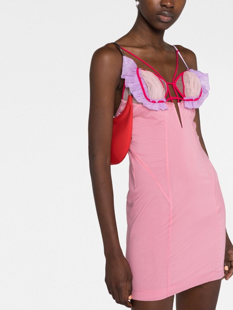 Pink Amfar Cut-out Mini Dress