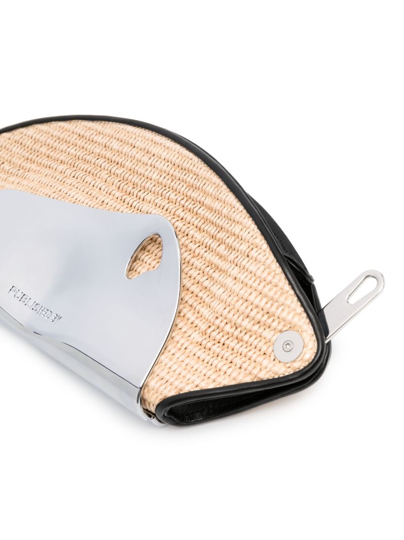 Neutral Pouch Raffia Cross Body Bag