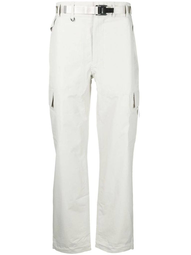 White Giske Tech Straight Leg Trousers