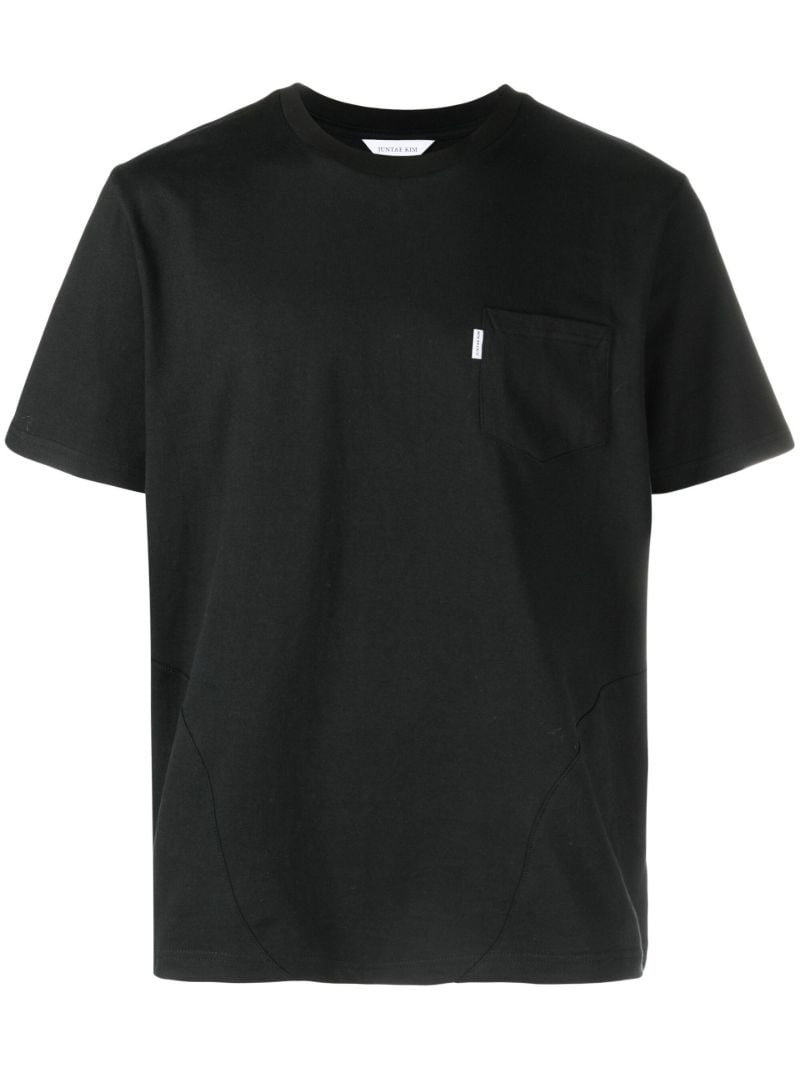 Black Corset Cotton T-shirt