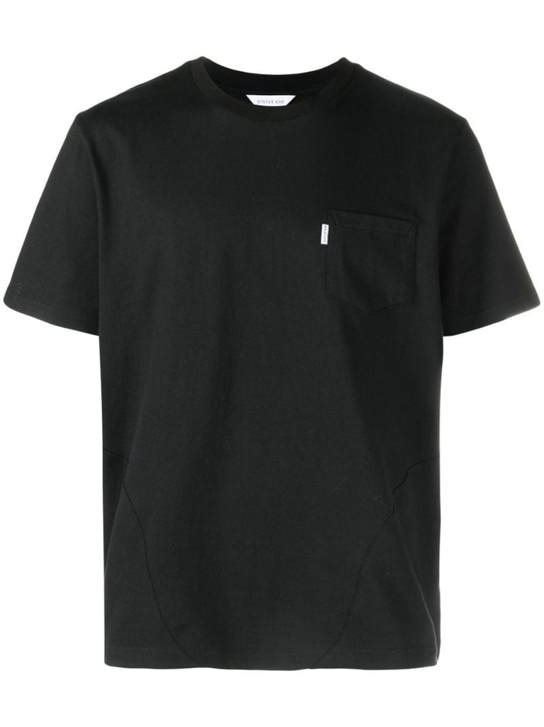 Black Corset Cotton T-shirt