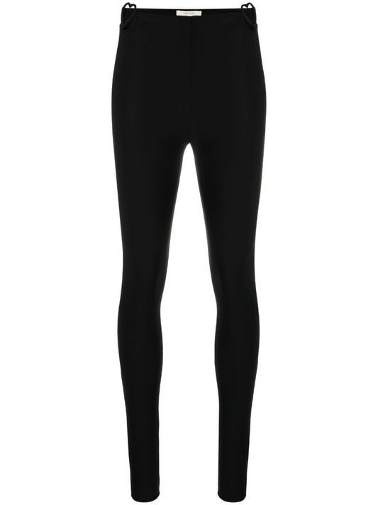 Black Heart Cut Out Leggings