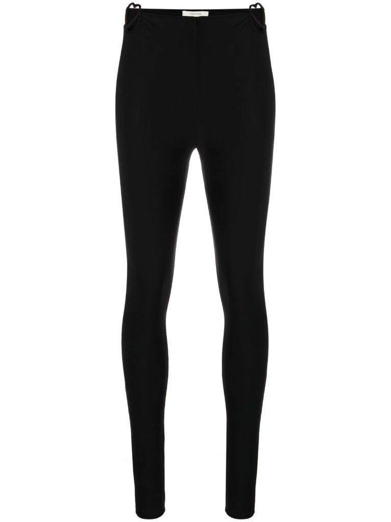 Black Heart Cut Out Leggings