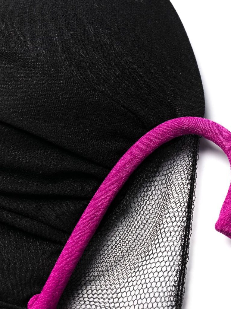 Black Heart Cut-out Padded Bra